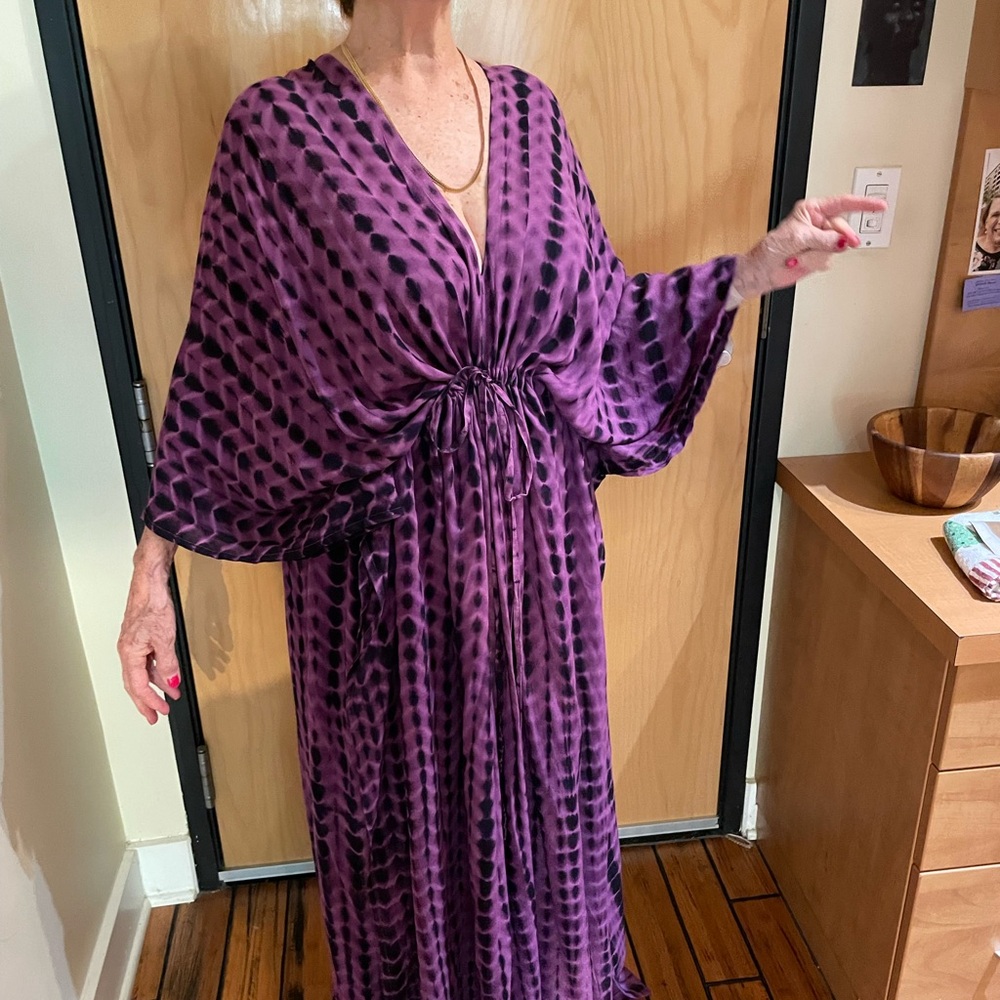 Style Park 1 rayon boho caftan maxi dress One Size